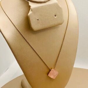 Michael Kors Rose Quartz Necklace